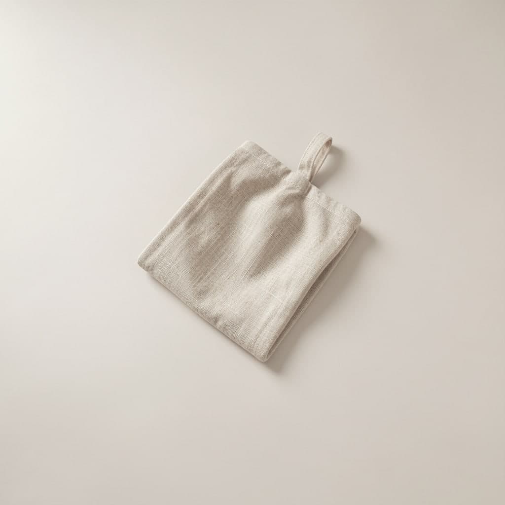 Linen Wash Mitt - View 1